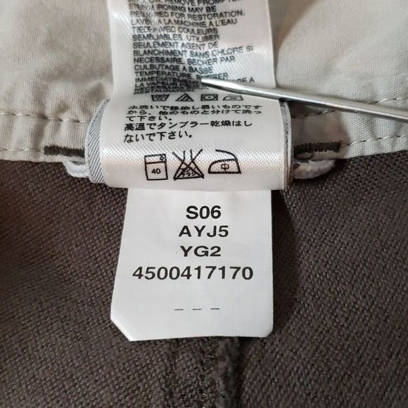 North Face A5 Dark Khaki Brown‎ Drawstring Ladies Capri Pants 10 - Picture 4 of 6